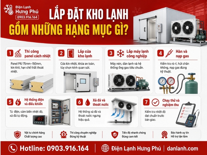 Thi công lắp đặt kho lạnh trọn gói tại TP.HCM — Điện Lạnh Hưng Phú