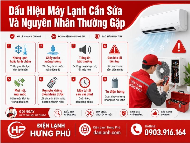 Sửa Máy Lạnh Tân Bình Tận Nơi – Thợ Đến Trong 60 Phút