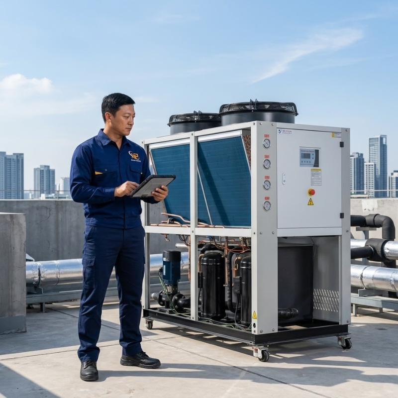 Hệ thống làm lạnh nước (Chiller) — Điện Lạnh Hưng Phú