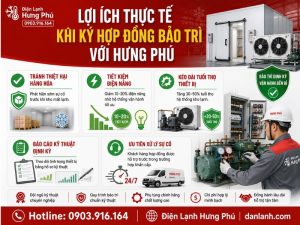 Bảo trì kho lạnh định kỳ tại TP.HCM — kỹ thuật viên kiểm tra hệ thống lạnh công nghiệp | Điện Lạnh Hưng Phú
