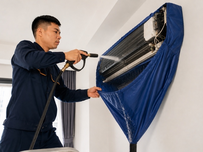 Quy trình vệ sinh máy lạnh 6 bước chuẩn — Điện Lạnh Hưng Phú