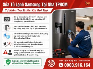 Sửa Tủ Lạnh Samsung Tại Nhà TPHCM — Thợ Chuyên, Báo Giá Trước — Điện Lạnh Hưng Phú