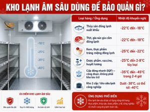 Kho lạnh âm sâu là gì - ứng dụng và cấu tạo - Điện Lạnh Hưng Phú