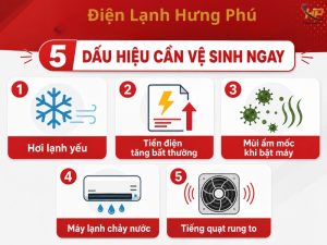 Vệ sinh máy lạnh Tân Bình tại nhà giá từ 180K - Điện Lạnh Hưng Phú